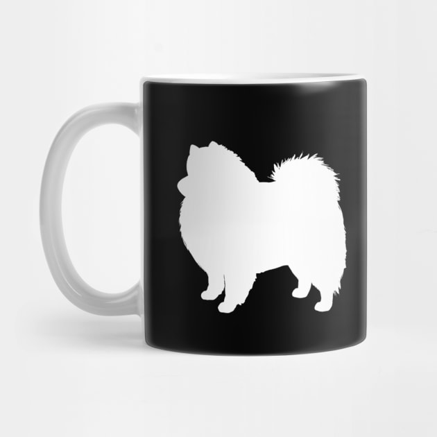 American Eskimo Dog Silhouette Eskie by Coffee Squirrel